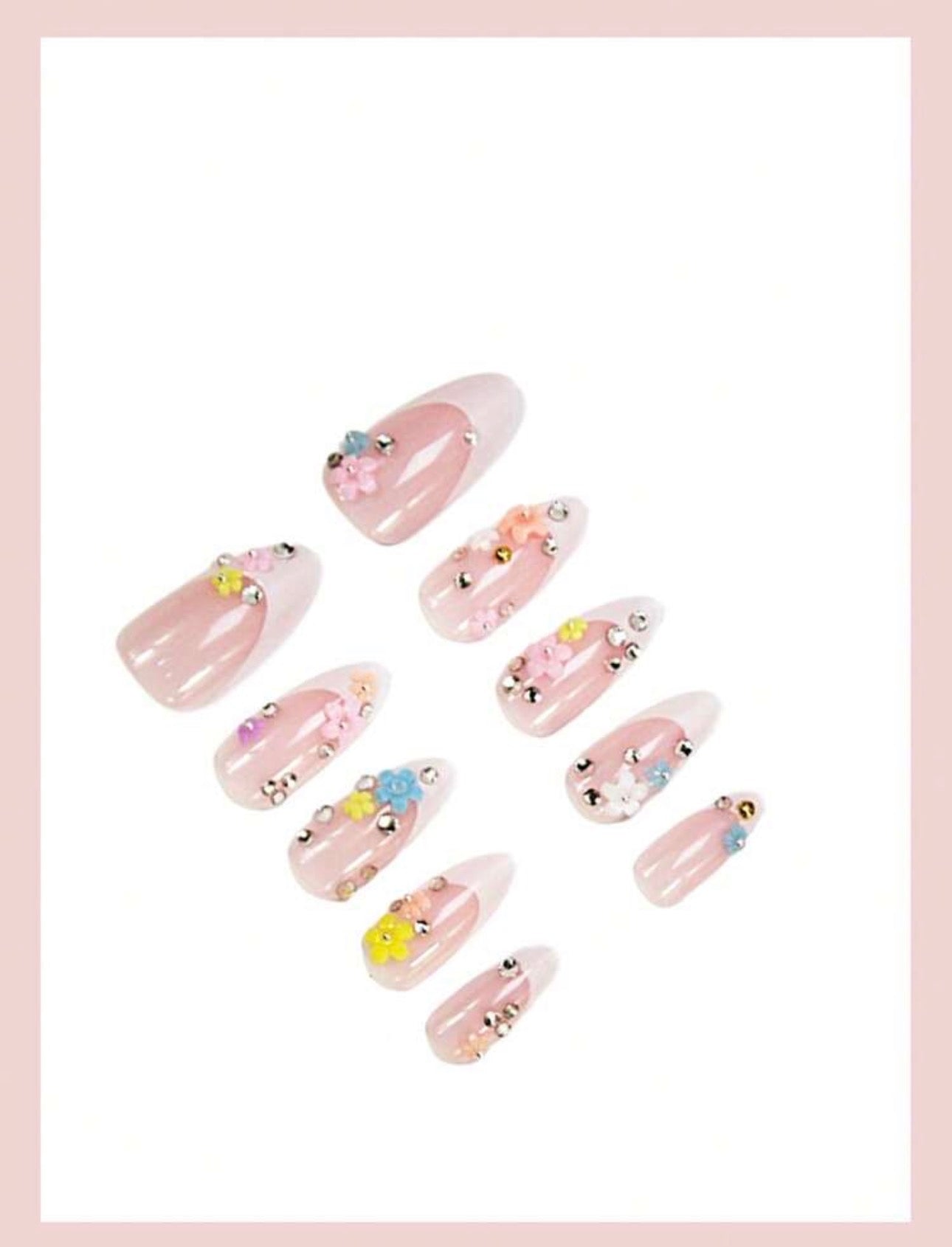 Press-On Nails – Jardin Fleuri