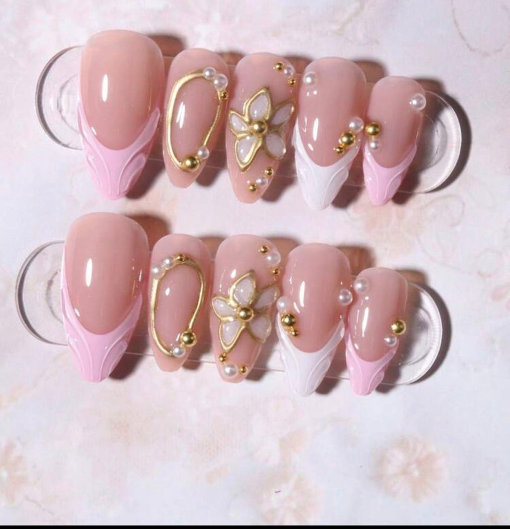 Press-On Nails – Perle Rosée