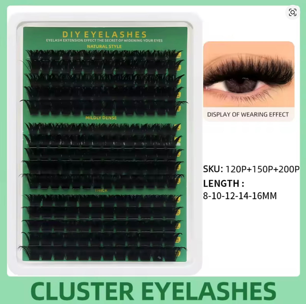 Cluster Eyelashes – Faux cils DIY